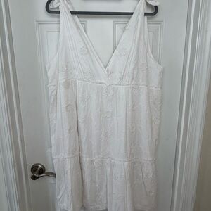 LOFT Beach White Dress